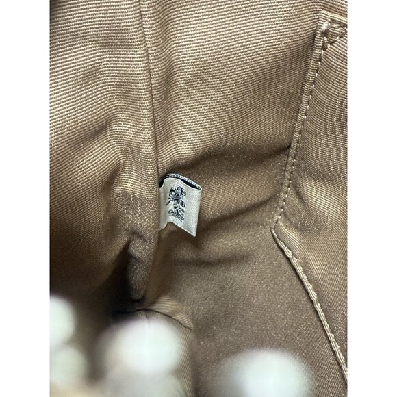 NWOT Coach Mini Rowan File Bag Signature Print Leather Tan Khaki Sand Crossbody - Picture 4 of 9